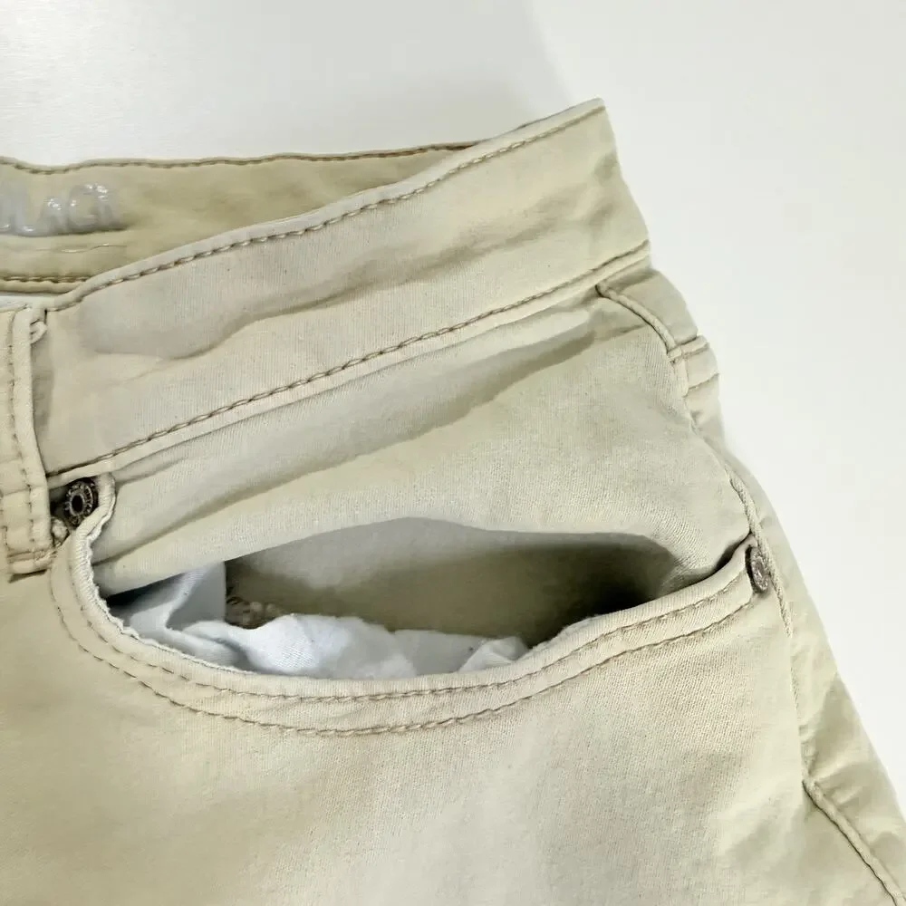 Vintage Jeans Mens M 32x30 Black Tan Khaki Straight Fit Business Casual Pants